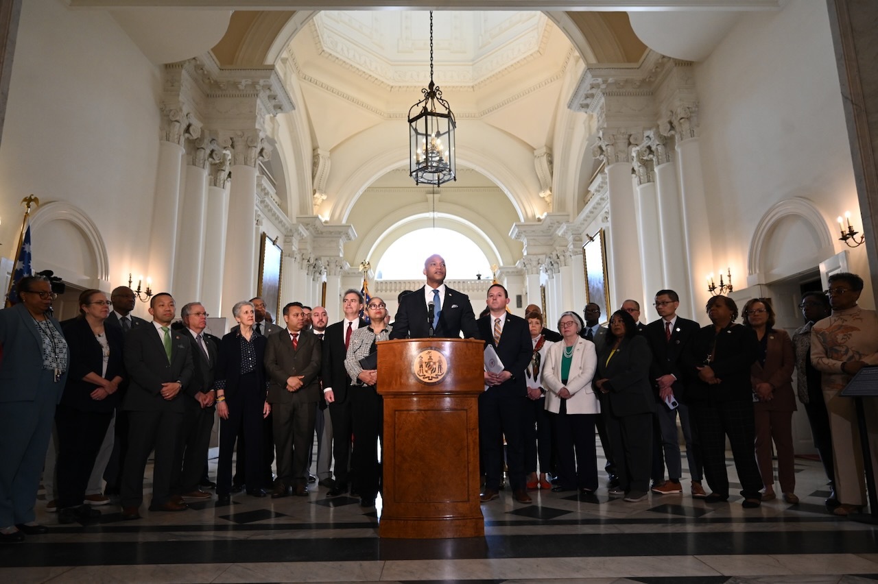 Governor Moore at press conference