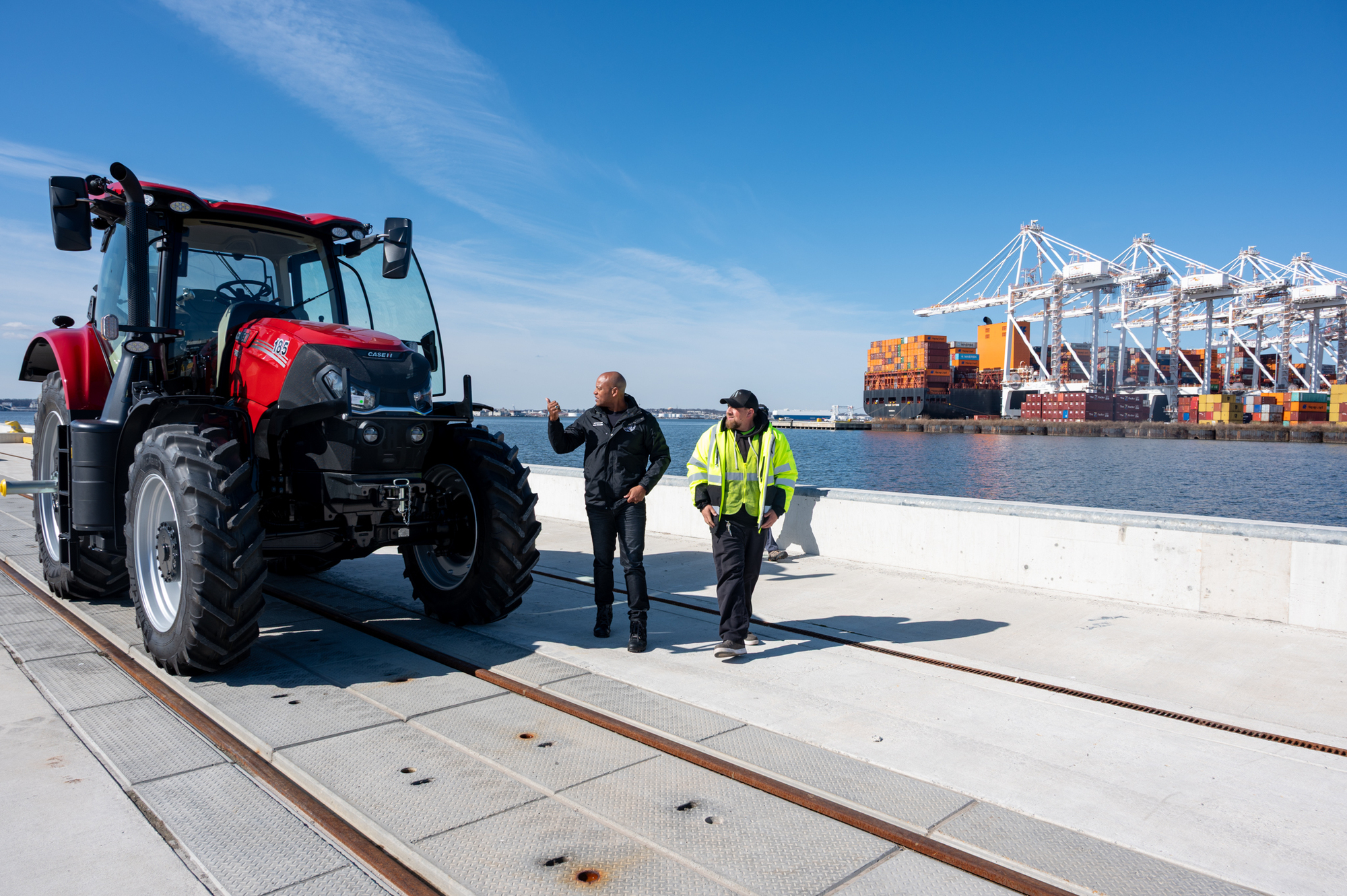 Governor Moore at Port of Baltimore