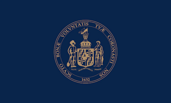 State Seal centered on purple background