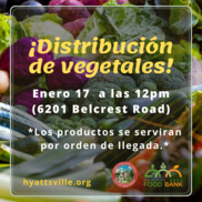 Distribucion gratuita de vegetales 