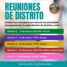 Reuniones de distrito
