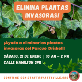 Elimina plantas invasoras