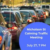 Nicholson St Calming Traffic Meeting