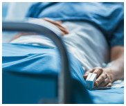 patient in a hospital bed