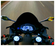 motorcycle on the road