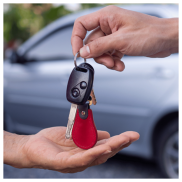 car keys being handed