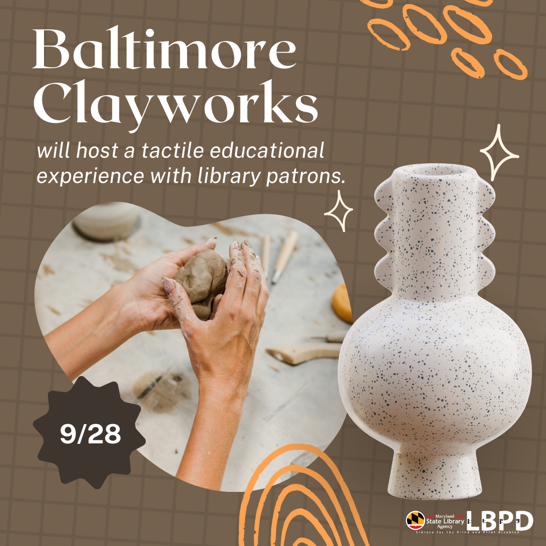 Baltimore clayworks. Woman molding clay with hands. 