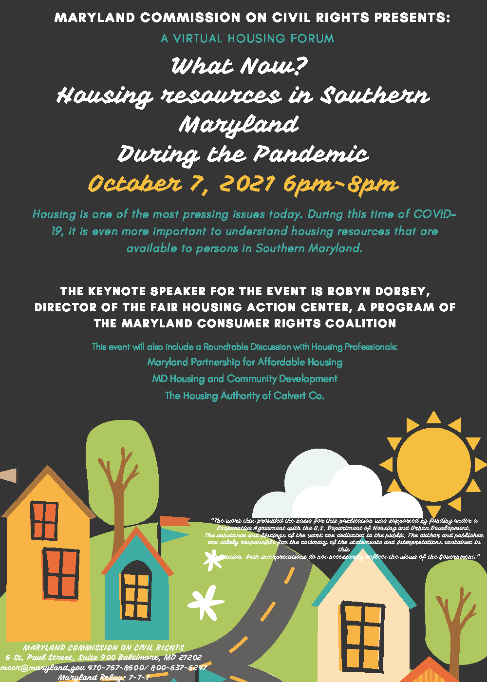 Join MCCR's Regional Virtual Housing Roundtables - 9/28 & 10/7