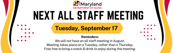 September all staff meeting