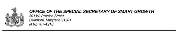 Office of Special Secretary of Smart Growth masthead