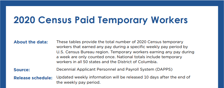 2020 Census Paid Temporary Workers