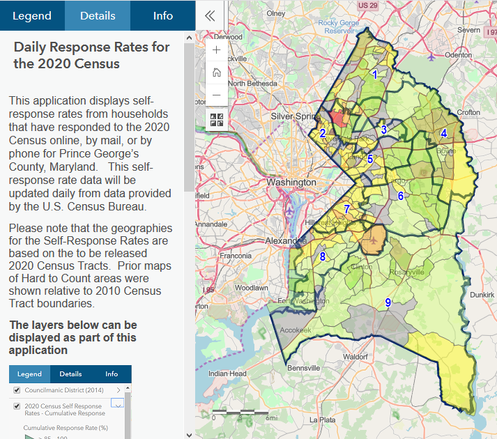 Prince George's County Self-Response Map