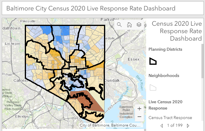 Baltimore launches online dashboard with live 2020 Census updates, adapts to spreading awareness