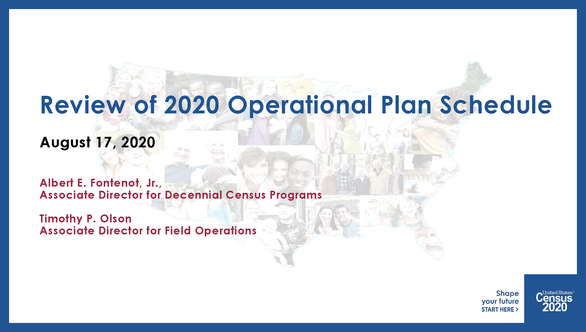 Review of 2020 Census Operational Plan