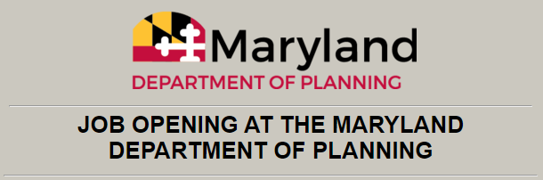 Now Hiring at MD Dept. of Planning