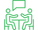 Icon showing two people having a conversation