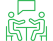 Icon showing two people having a conversation
