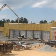 photo of construction work being done to new building