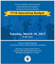 fy18 budget