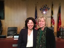 Nancy Floreen and Marlene Michaelson at the Montgomery County Council dais