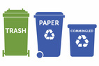 trashcan images for trash and recycling