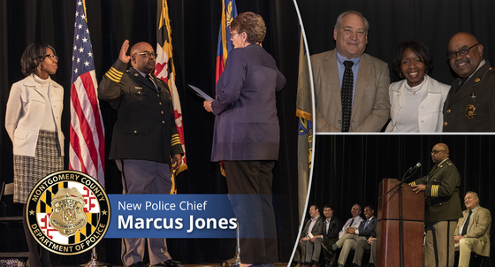 Marcus Jones Sworn in as New County Chief of Police