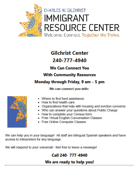 call the gilchrist center english