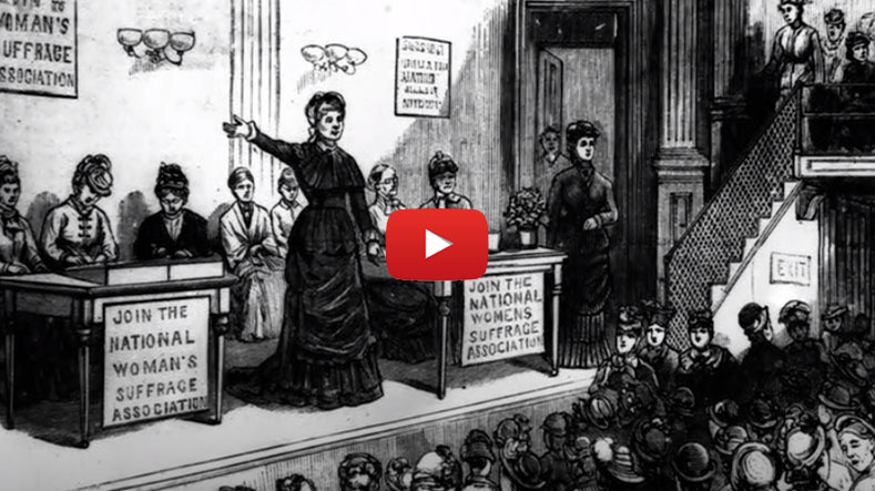 women suffrage video image