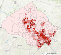 ArcGIS Map of Montgomery County