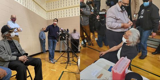 Mr. Zeigler receives COVID vaccine