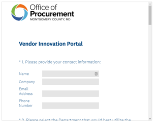procurement vendor information portal