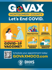 GoVAX window cling graphic