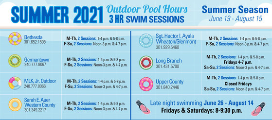 outdoor pool schedule