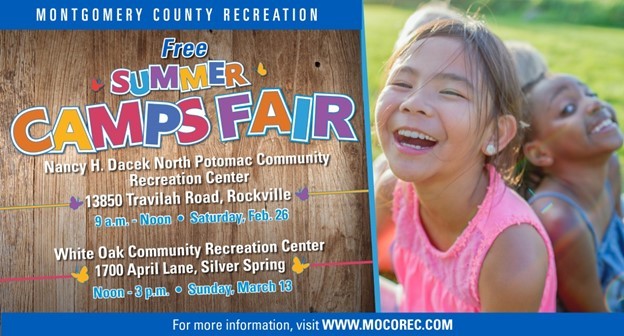 Recreation to Host Summer Camp Fair on Sunday, March 13