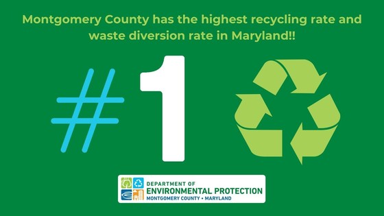 Montgomery Has the Highest Recycling Rate in Maryland, According to Maryland Department of the Environment