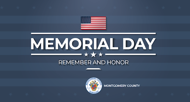 County Holiday Schedule for Memorial Day on Monday, May 30 