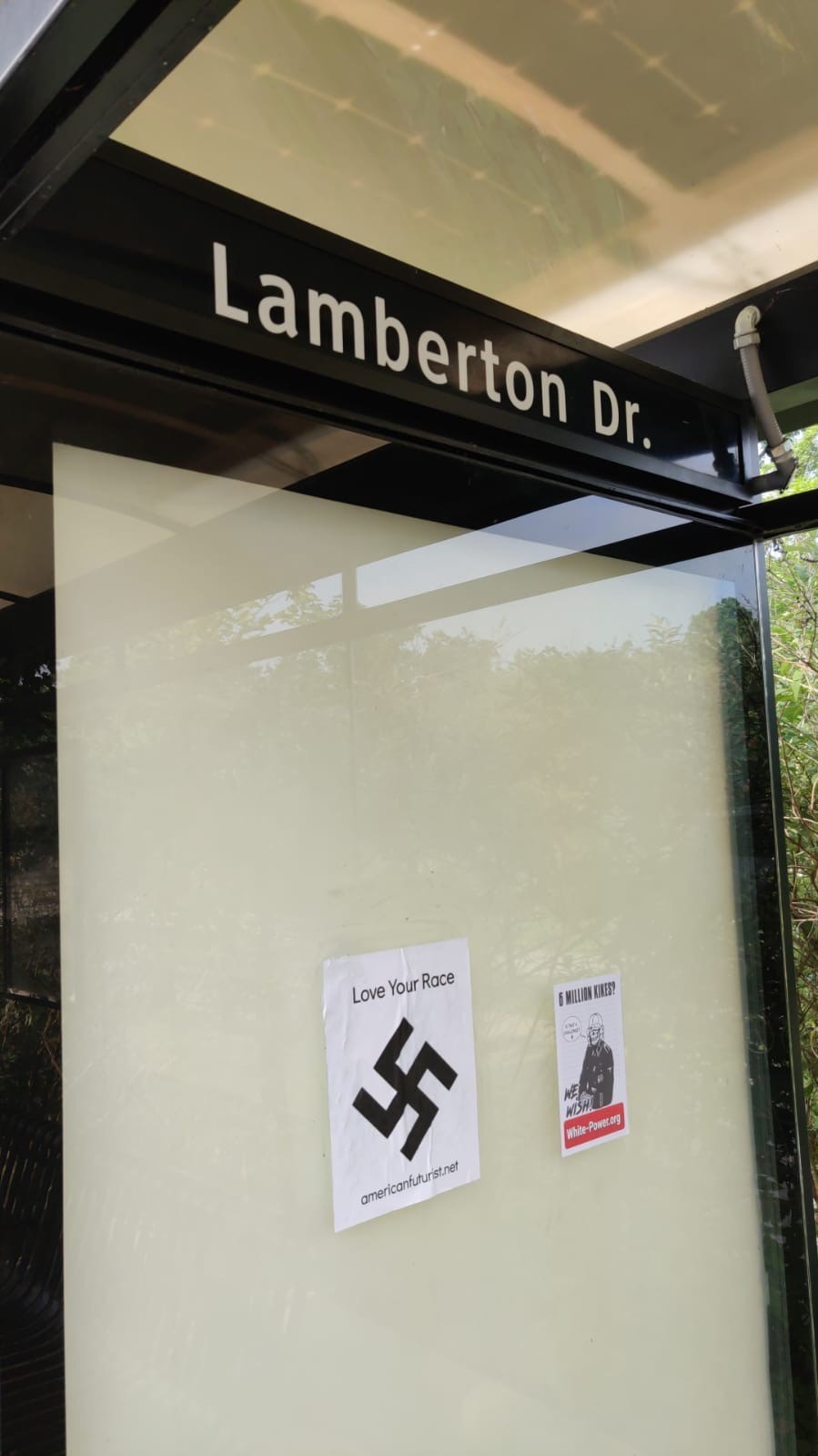 photo of hateful antisemitic flyers