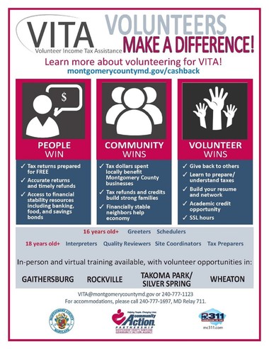 VITA volunteers flier