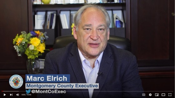 message from the county executive Marc Elrich