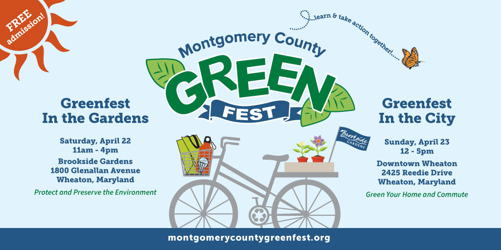 Celebration of April as ‘Earth Month’ Will Include Free ‘GreenFest in the Gardens’ on April 22 and ‘Greenfest in the City’ on April 23 in Wheaton  