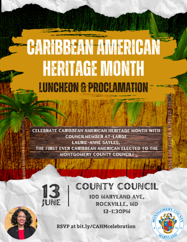 Caribbean American Heritage Month Luncheon and Proclamation