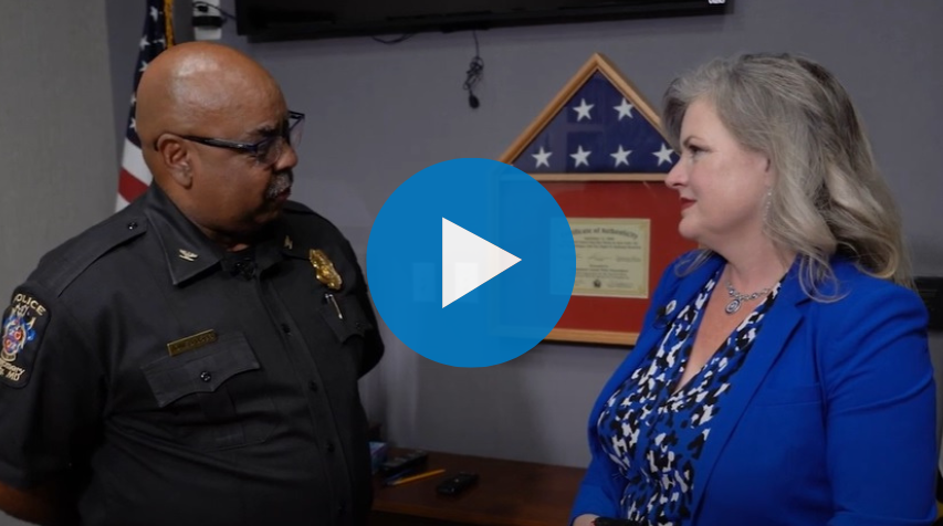 Chief Jones CALEA video with play button