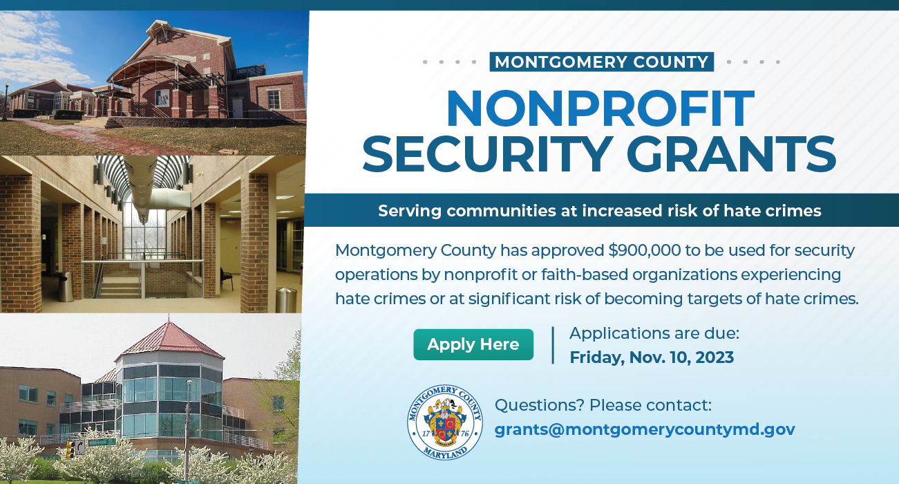 Montgomery County to Award 900,000 in Nonprofit Security Grants to