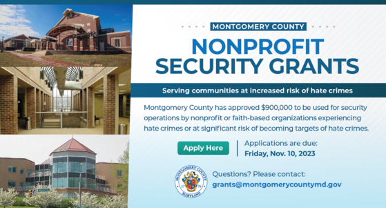 $900,000 in Security Grants to be Awarded to County Nonprofit Organizations at High Risk of Experiencing Hate Crimes   