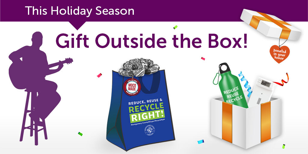 A graphic reading "This holiday season, Gift outside the box!"