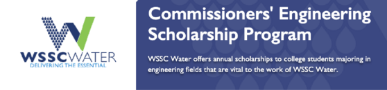 WSSC Water Commissioners Now Accepting Applications for College Engineering Scholarship Program 