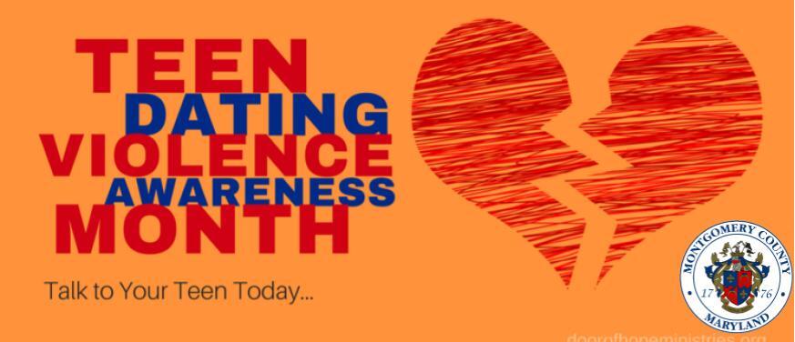 Graphic for Teen Dating Violence Awareness Month.