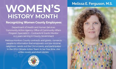 Melissa E Ferguson - MCG Women's History Month