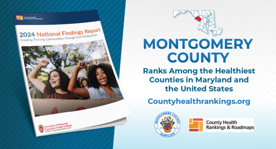 Annual Health Rankings Show Montgomery Among Healthiest Counties in Maryland and the United States 