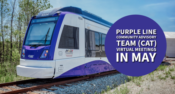 Specific Communities Can Get Updates on Purple Line Through Virtual Meetings in May 